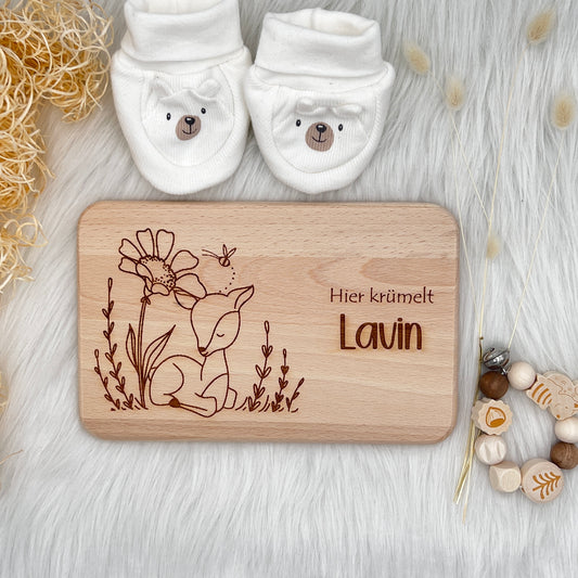 Frühstücksbrettchen Personalisiert Sweet Deer