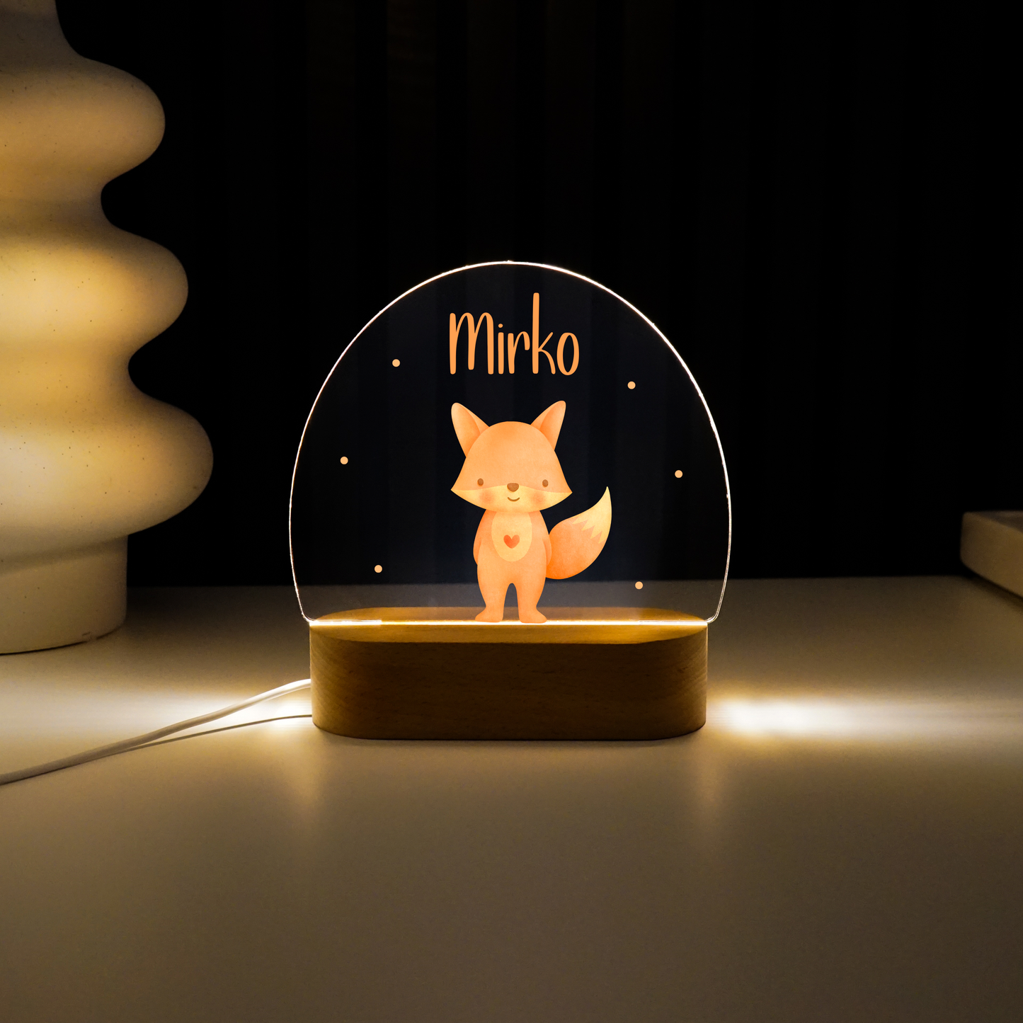 Personalisierte Nachtlampe LED - Fuchs