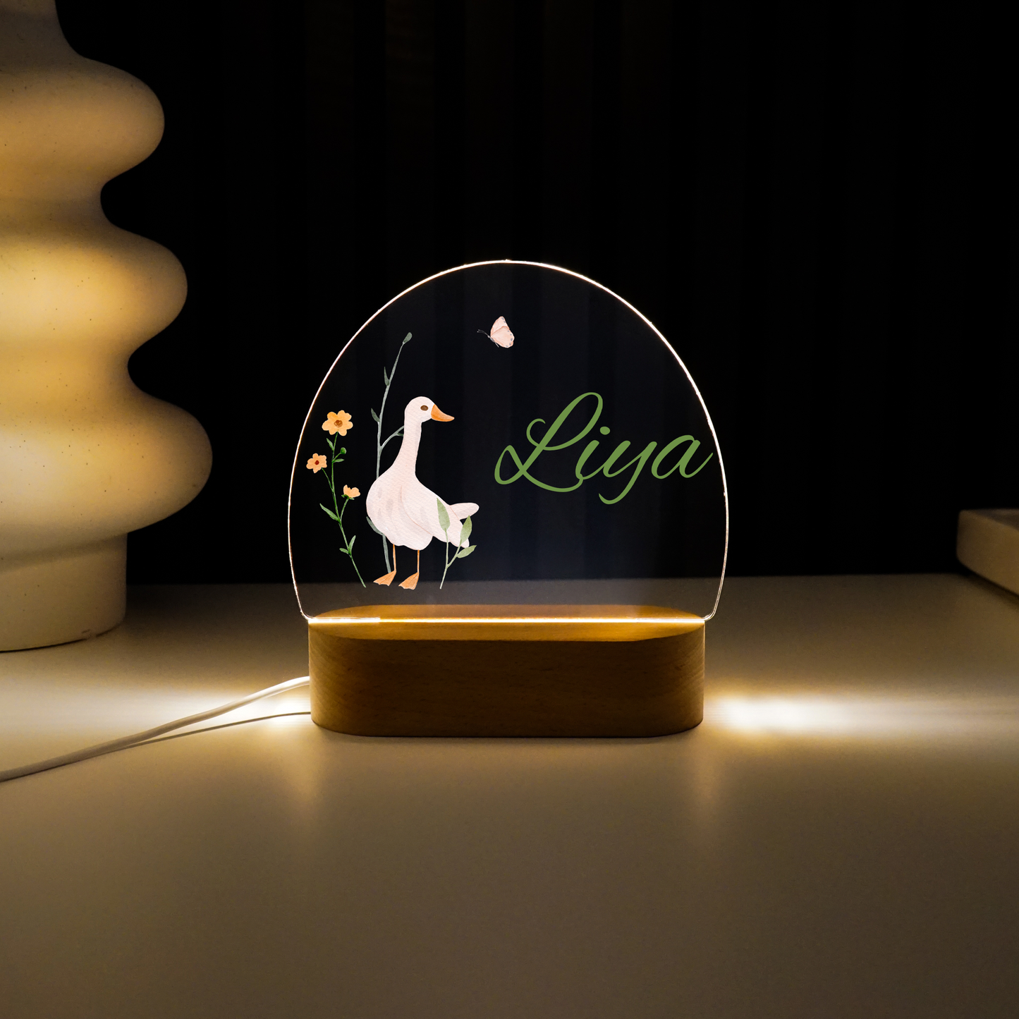 Personalisierte Nachtlampe LED - Gans