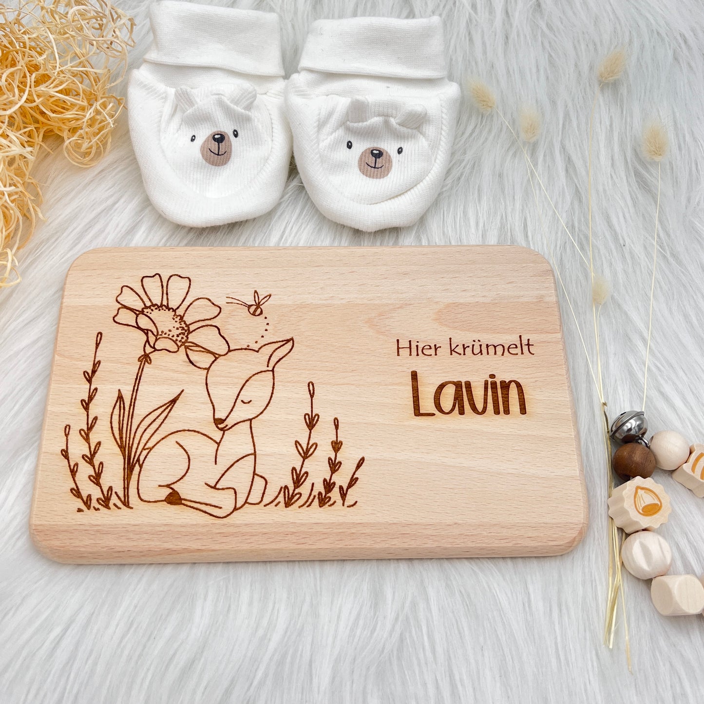 Frühstücksbrettchen Personalisiert Sweet Deer