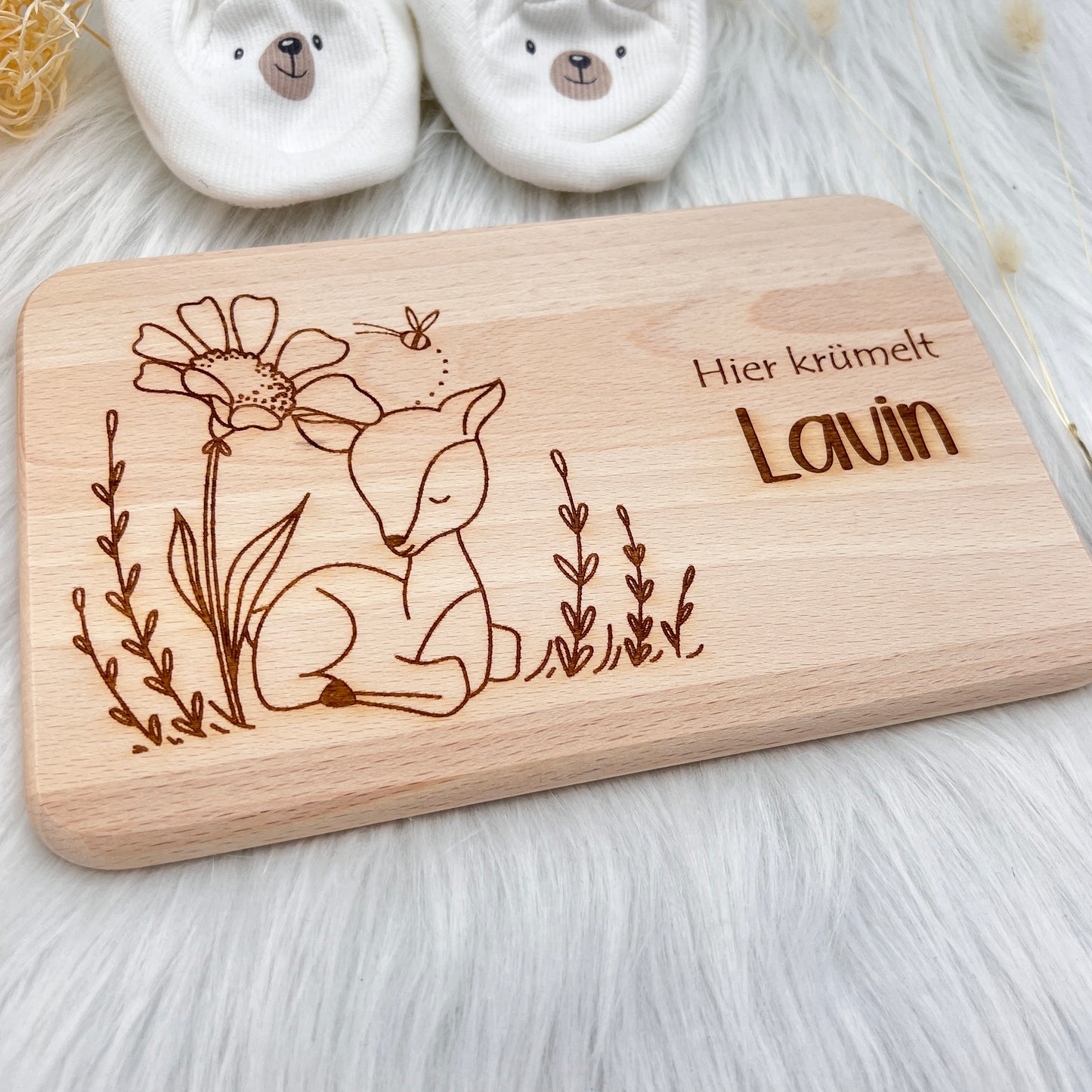 Frühstücksbrettchen Personalisiert Sweet Deer