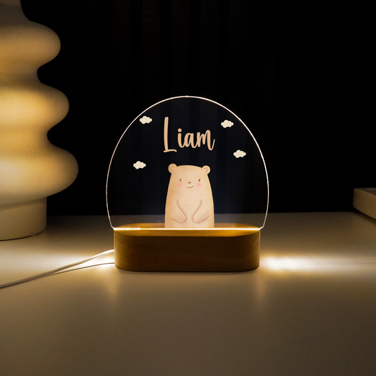 Personalisierte Nachtlampe LED - PapaBär