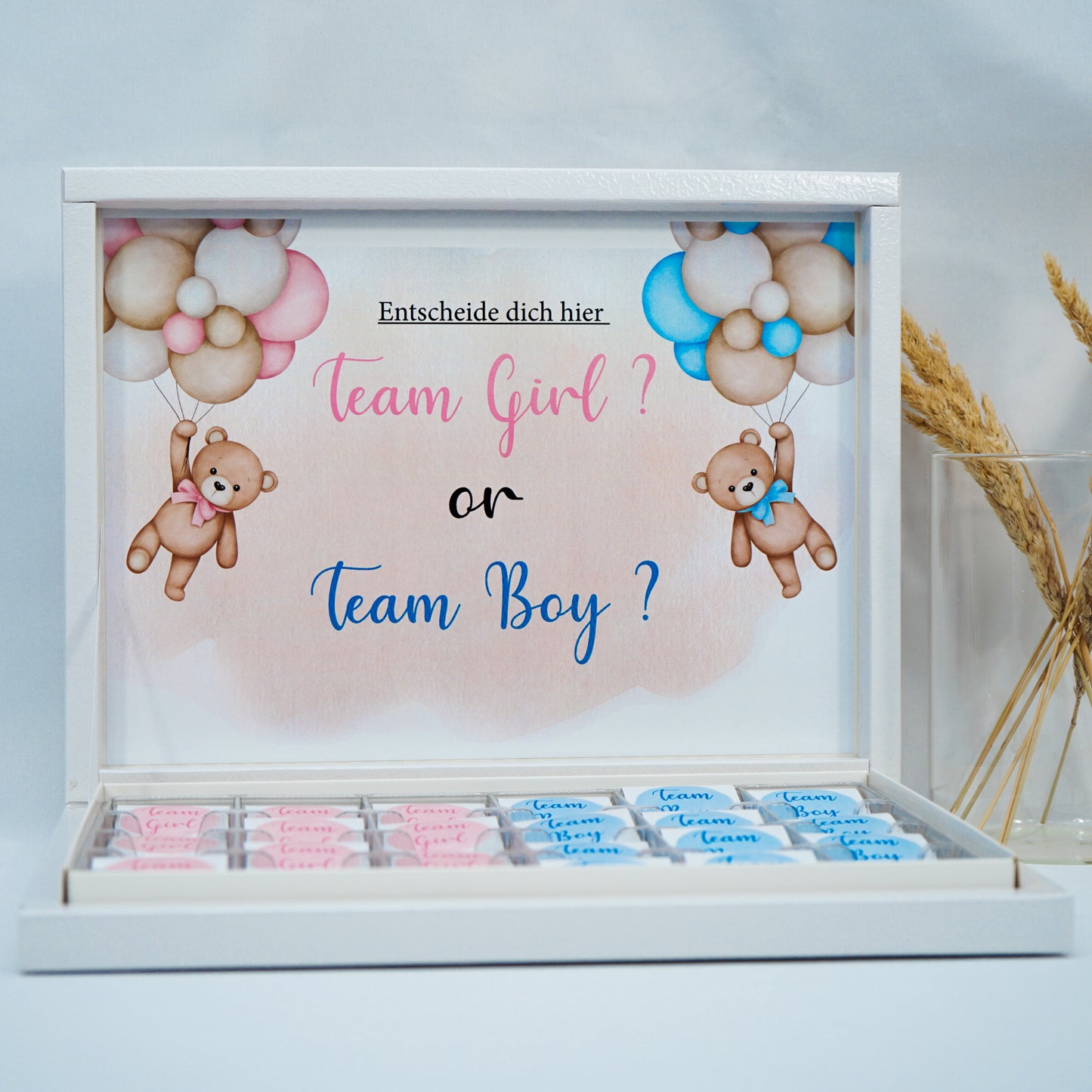 Schokobox Personalisiert - Gender Reveal Party