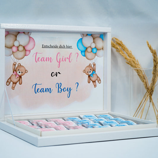 Schokobox Personalisiert - Team Girl or Team Boy