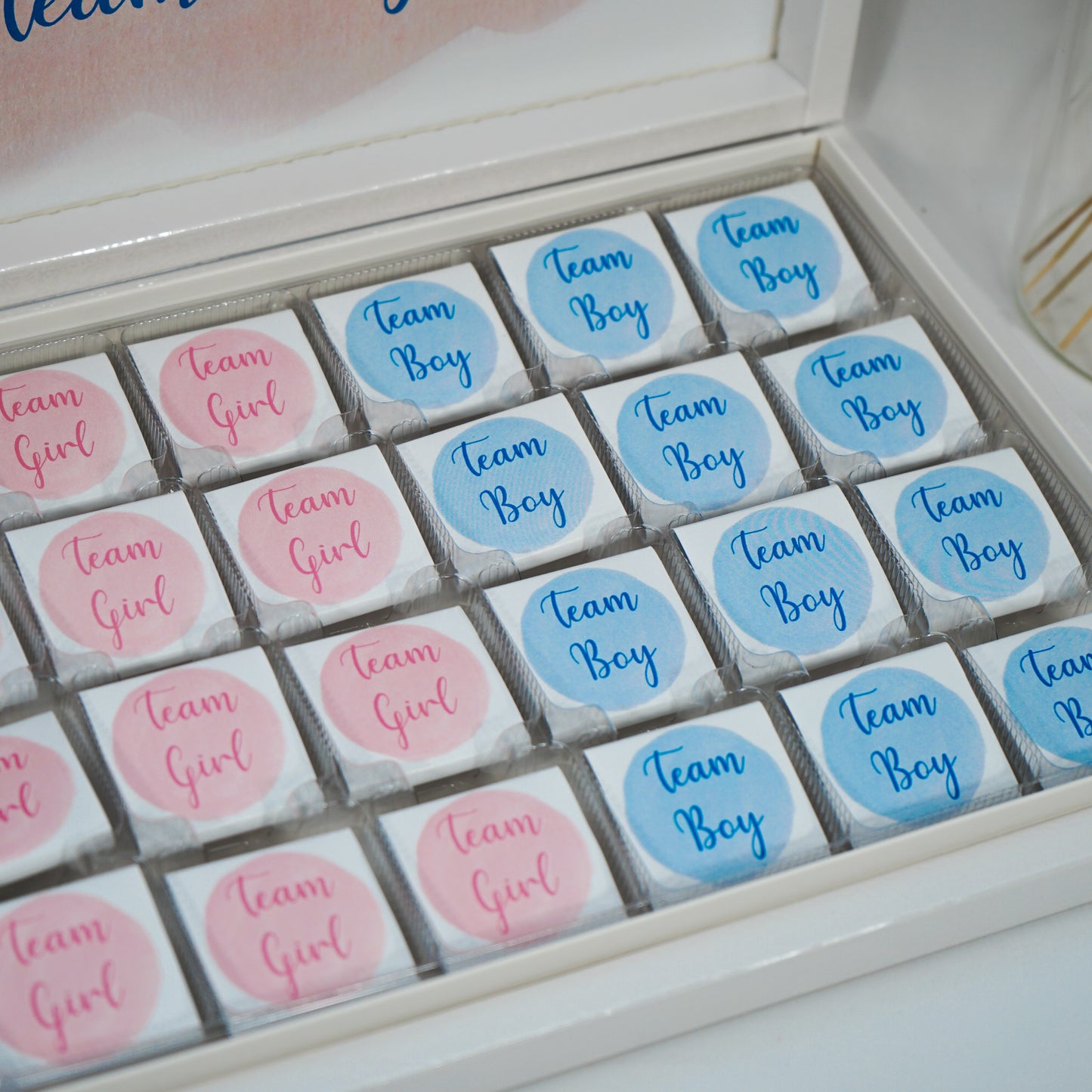 Schokobox Personalisiert - Gender Reveal Party