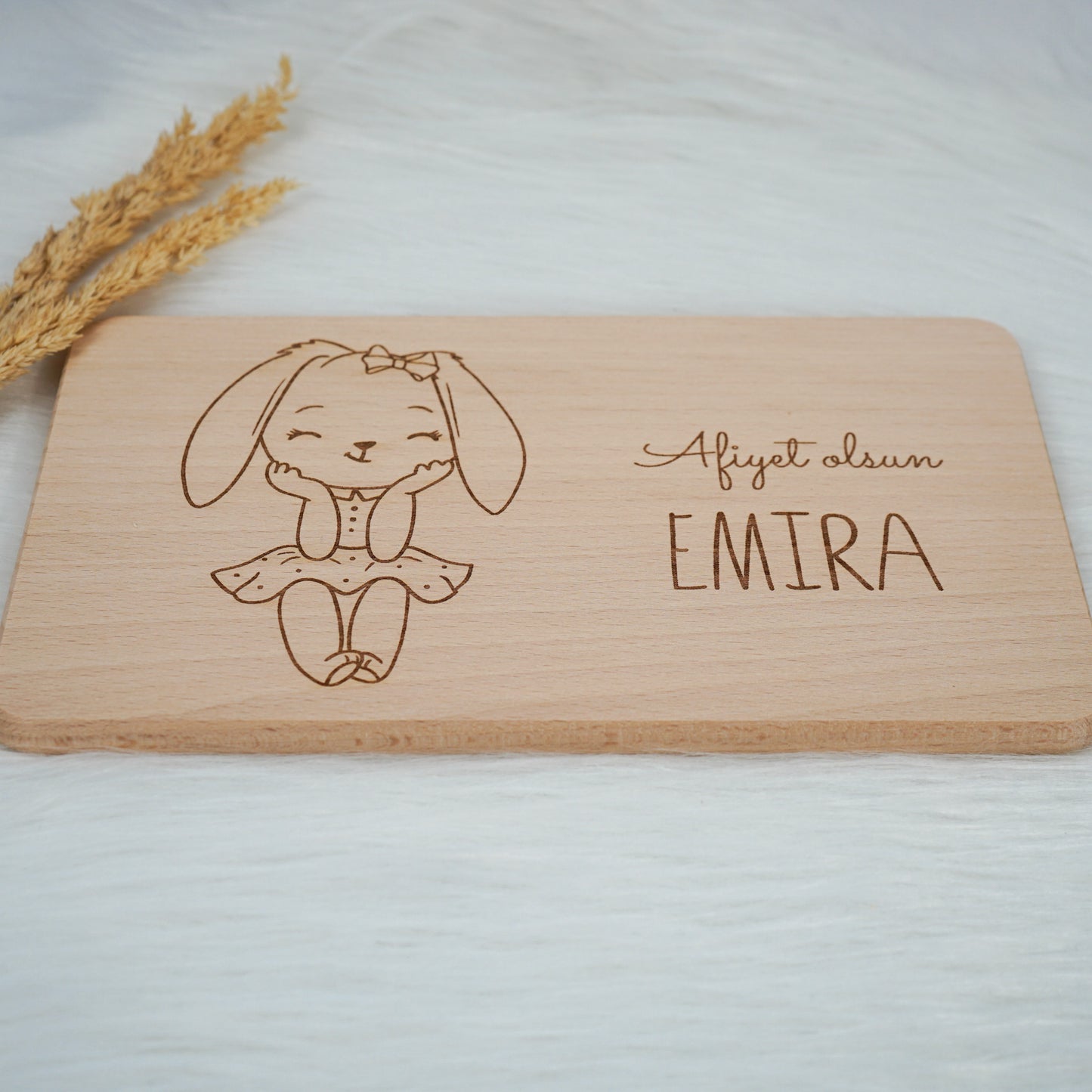 Frühstücksbrettchen Personalisiert - Sweety Rabbit
