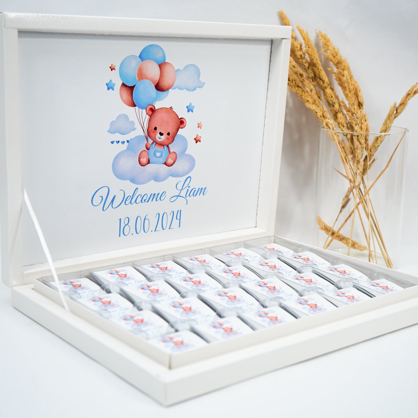 Schokobox Personalisiert - Teddybär Boy