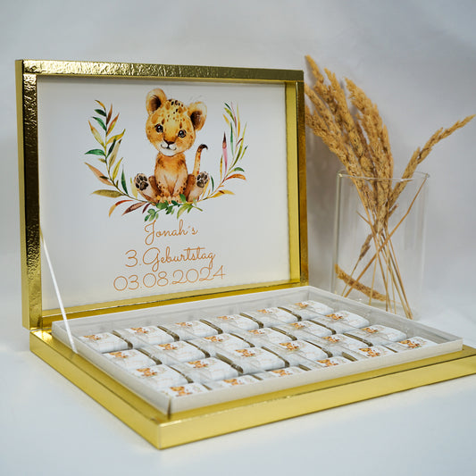 Schokobox Personalisiert - Babytiger Motiv