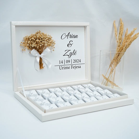 Schokobox Personalisiert - Elegance Love & Schleierkraut