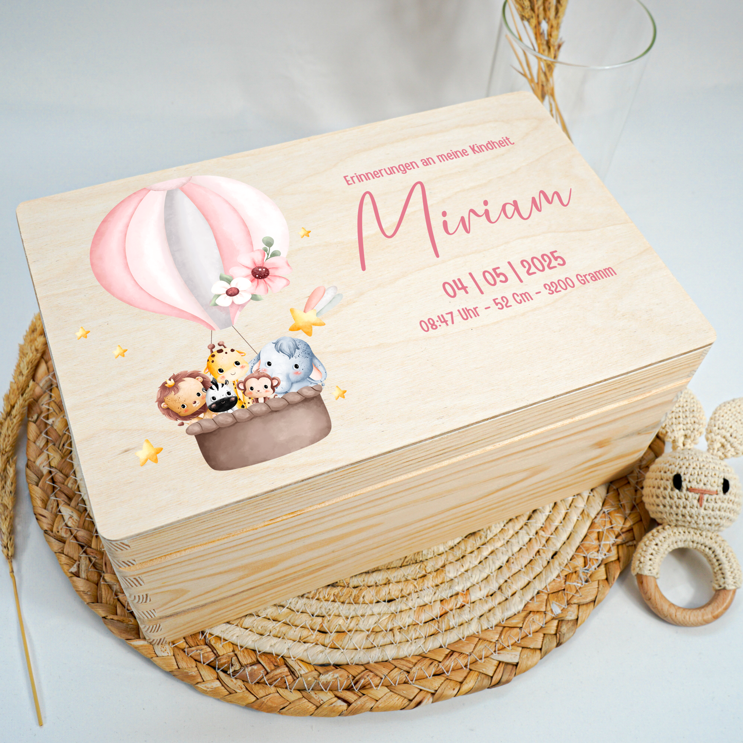 Personalized Memory Box - Baby Lion