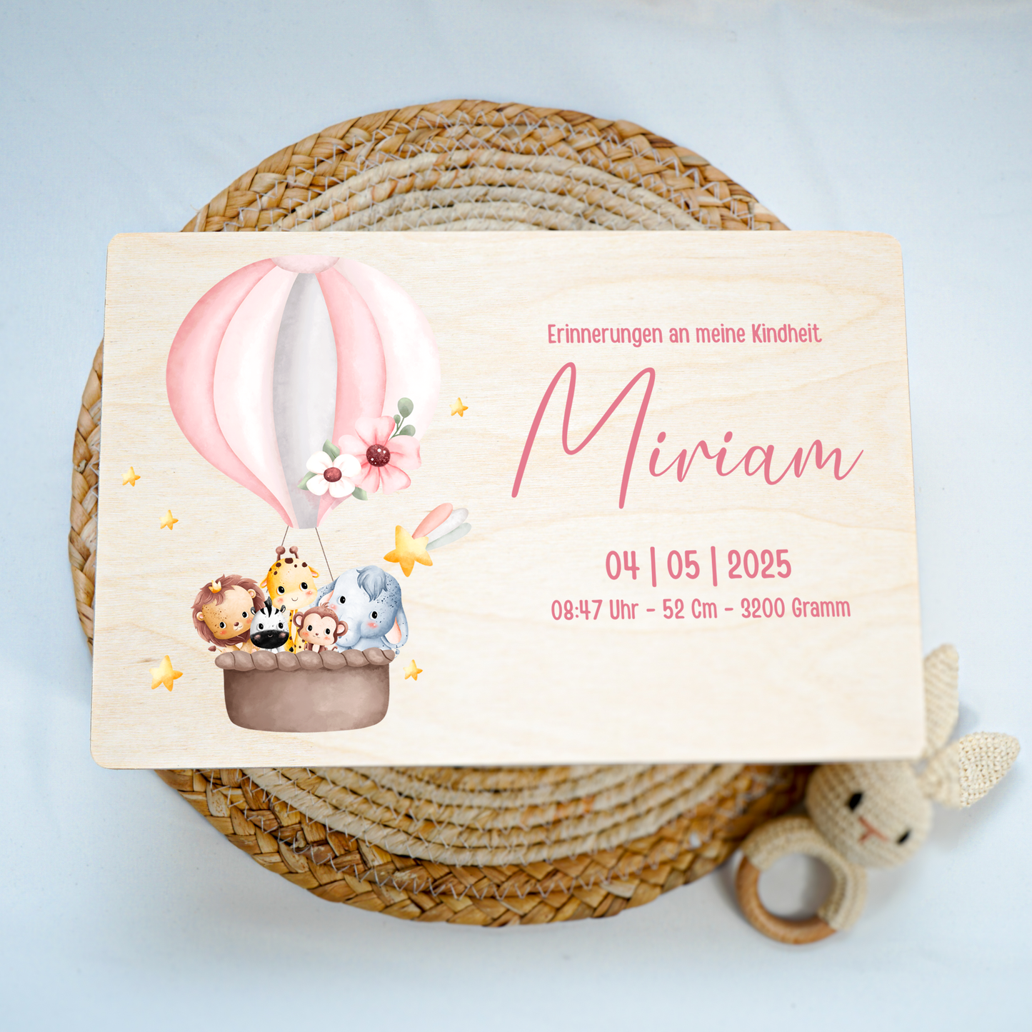 Personalized Memory Box - Baby Lion