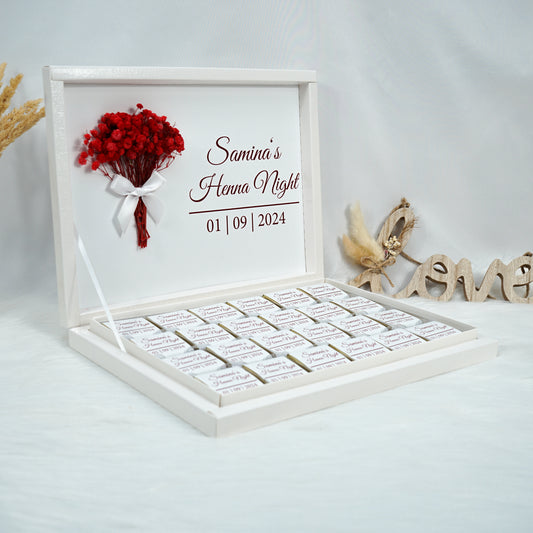 Schokobox Personalisiert - Henna Night & Trockenblume