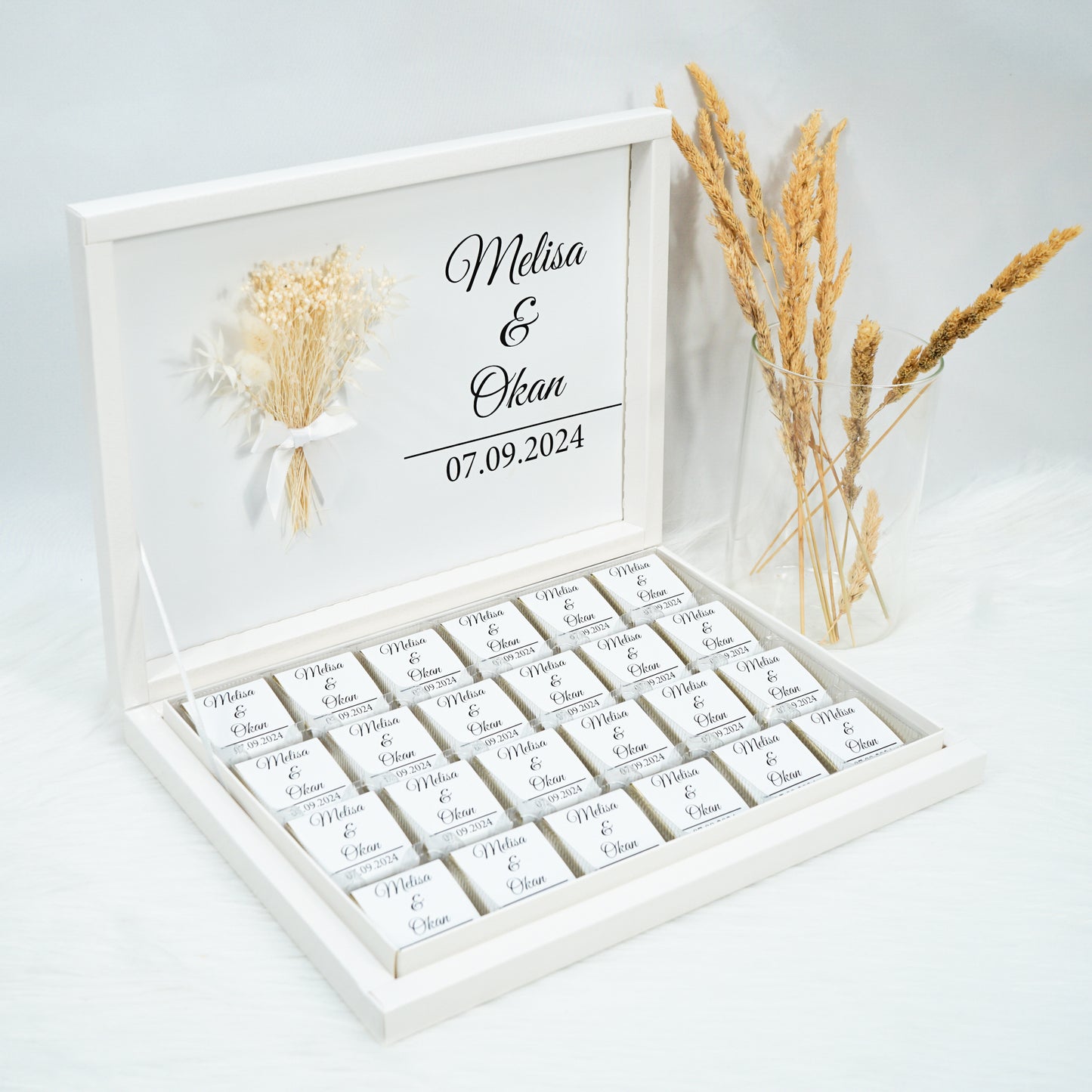 Schokobox Personalisiert - White Elegance Love