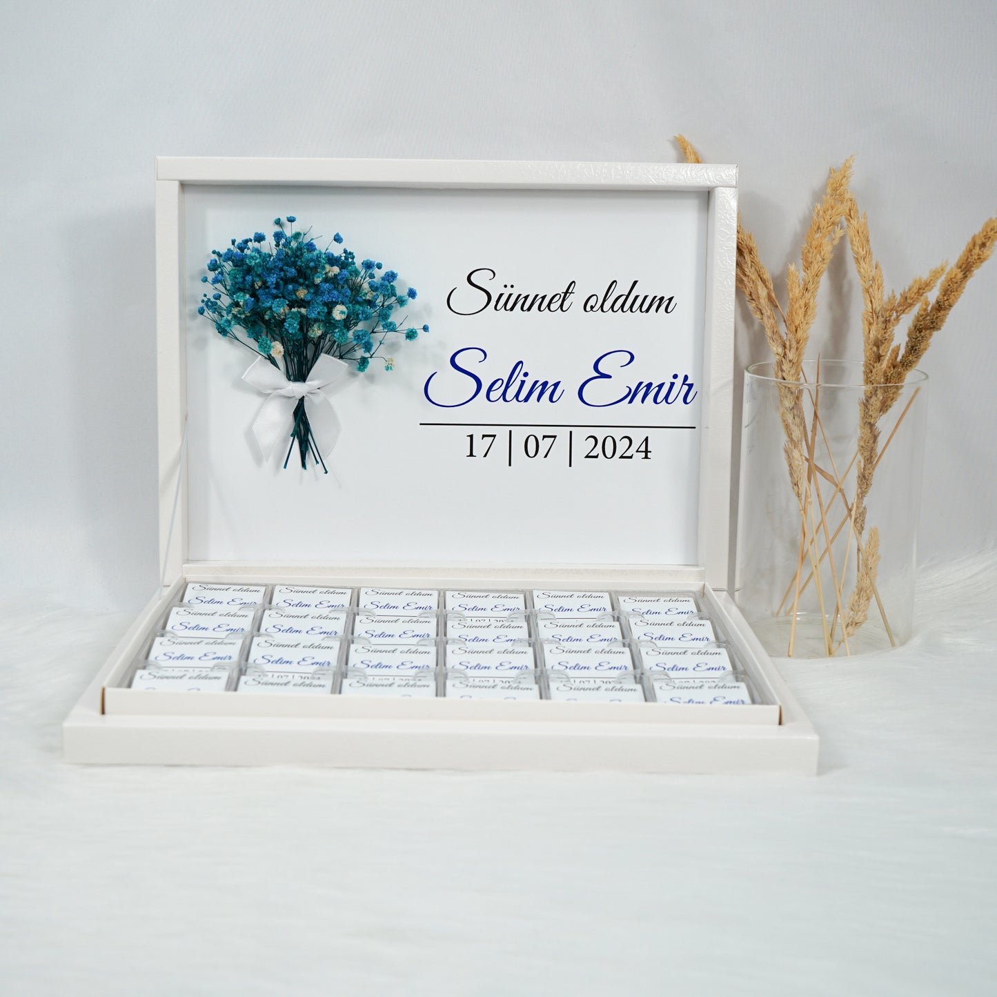 Schokobox Personalisiert - Sünnet Hatirasi & Trockenblume
