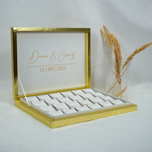 Schokobox Personalisiert - Elegance Love Gold