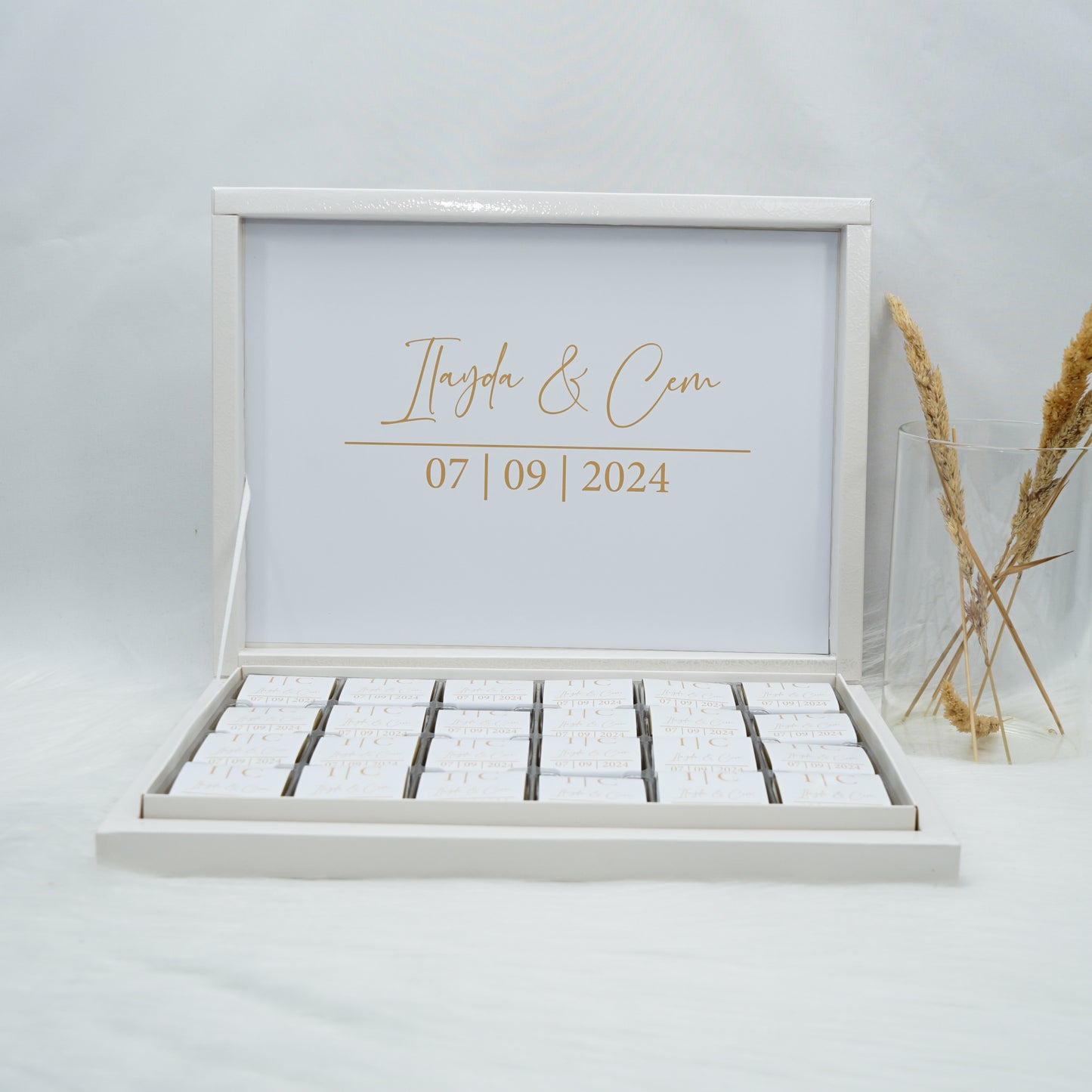 Personalized Chocolate Box - Golden Elegance