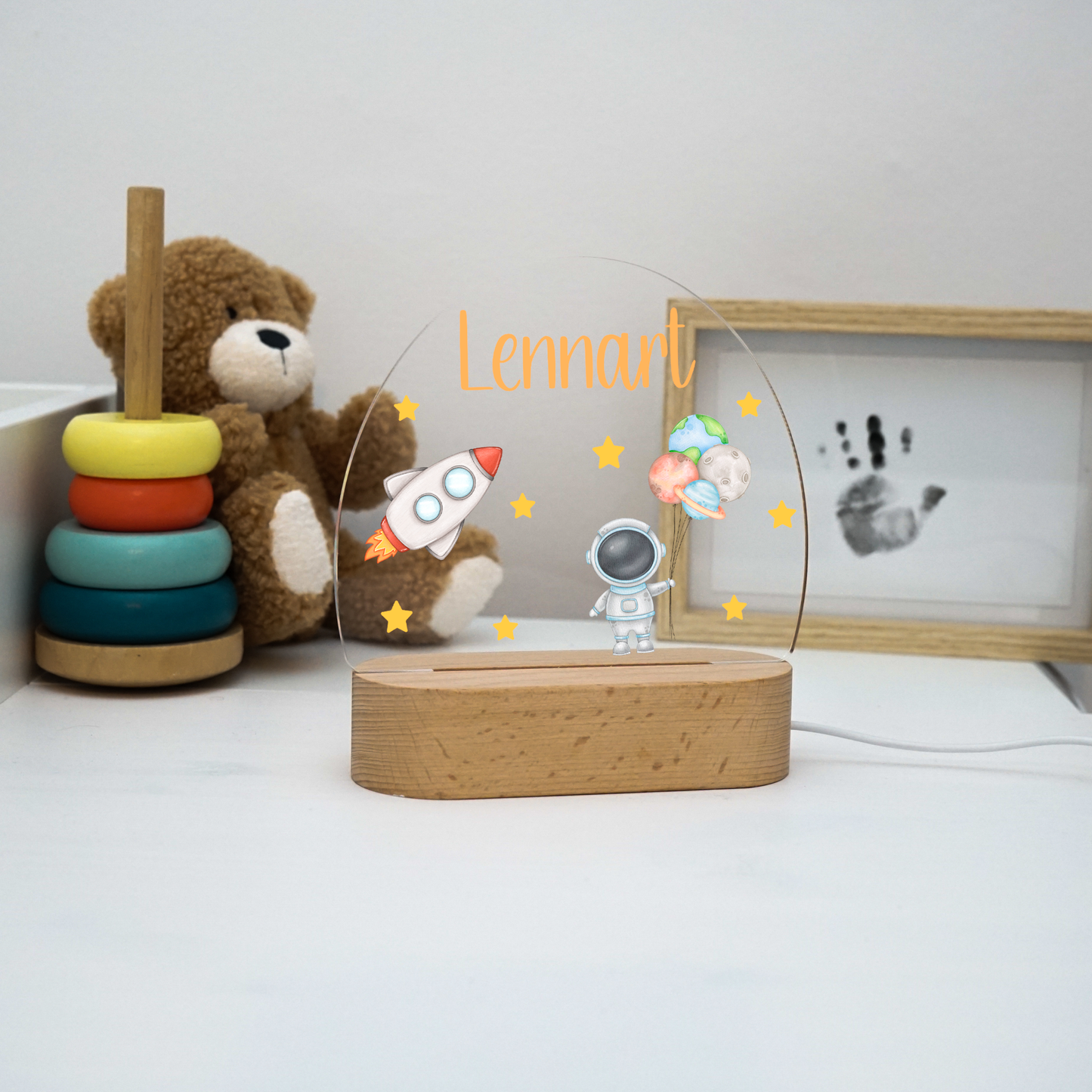 Personalisierte Nachtlampe LED - Astronaut