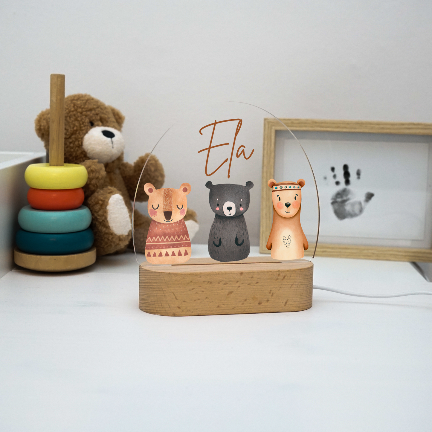 Personalisierte Nachtlampe LED - Bohemian Friends