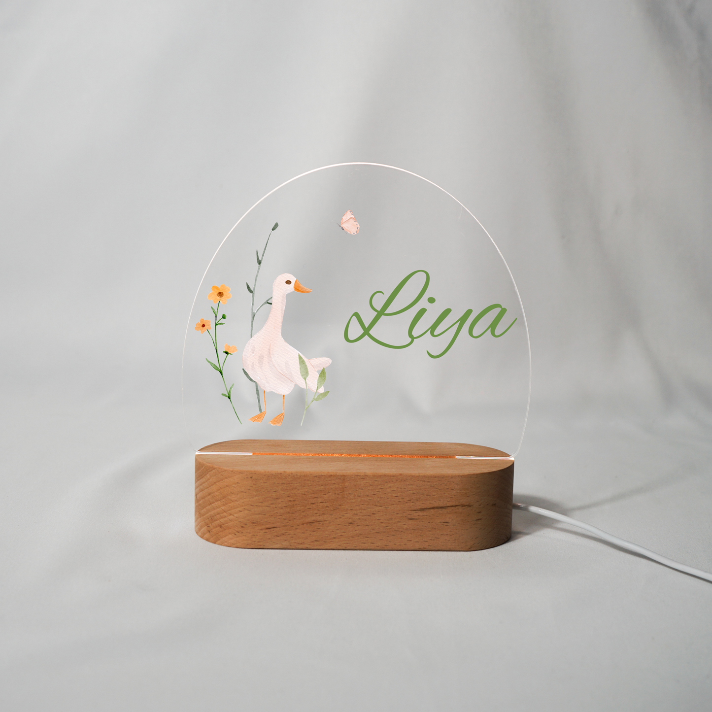 Personalisierte Nachtlampe LED - Gans