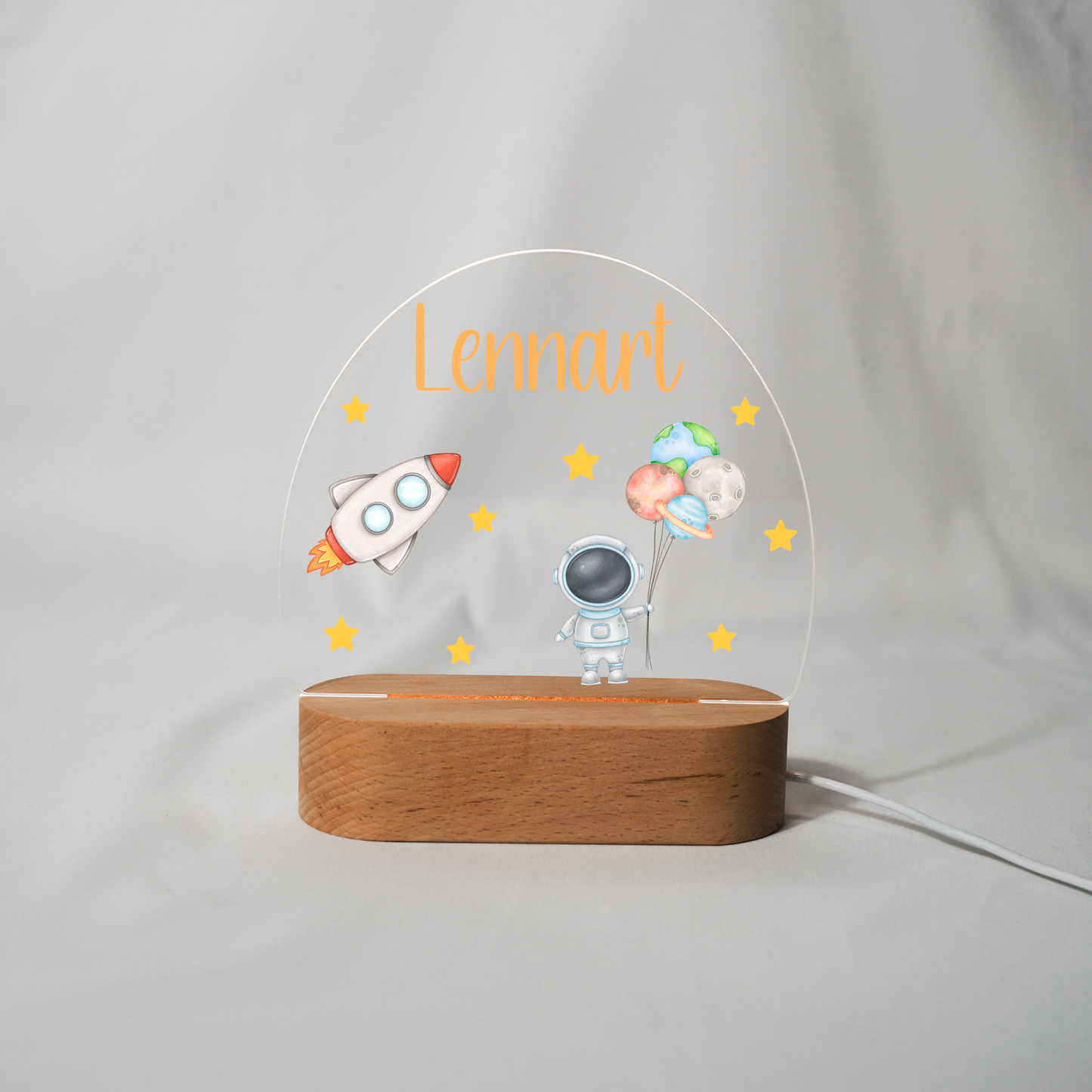 Personalisierte Nachtlampe LED - Astronaut