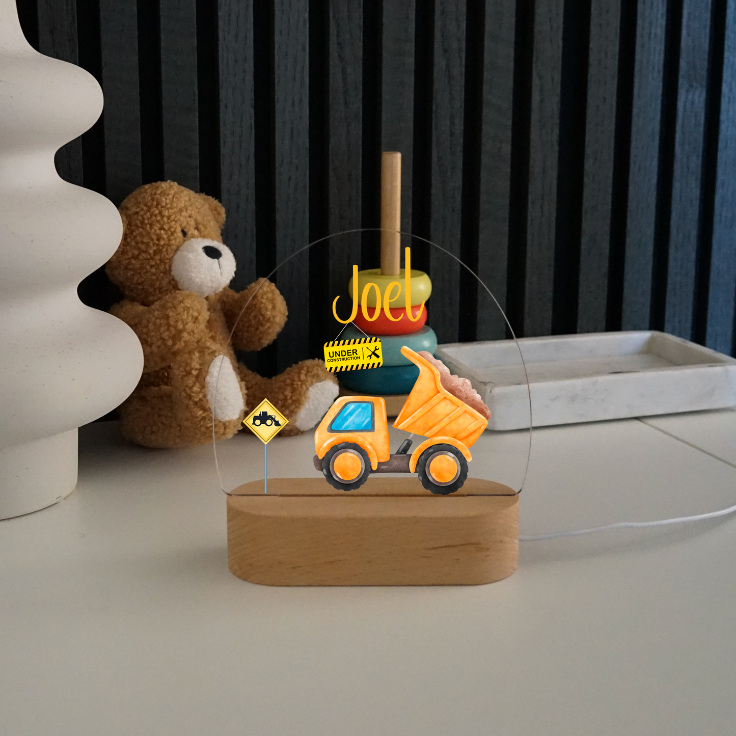 Personalisierte Nachtlampe LED - Bagger Joe