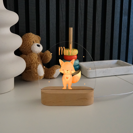 Personalisierte Nachtlampe LED - Fuchs