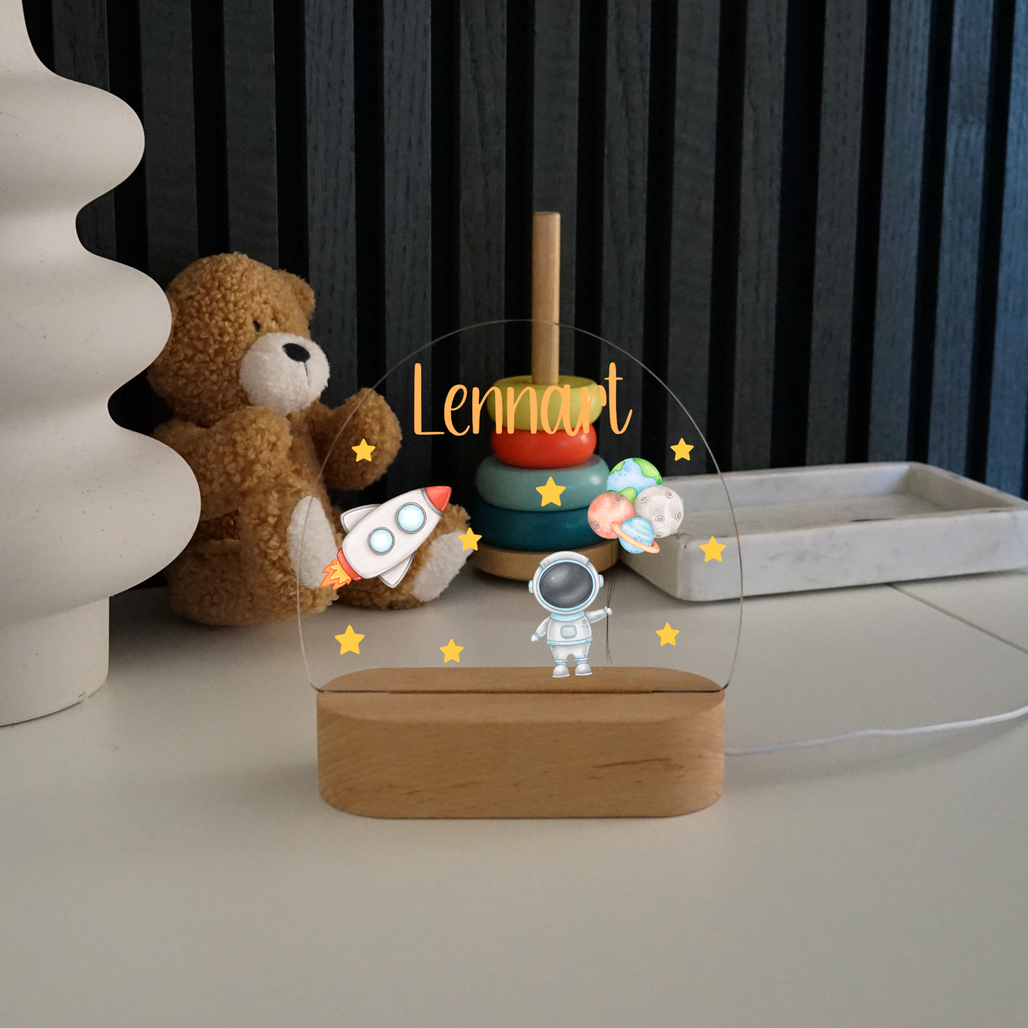 Personalisierte Nachtlampe LED - Astronaut
