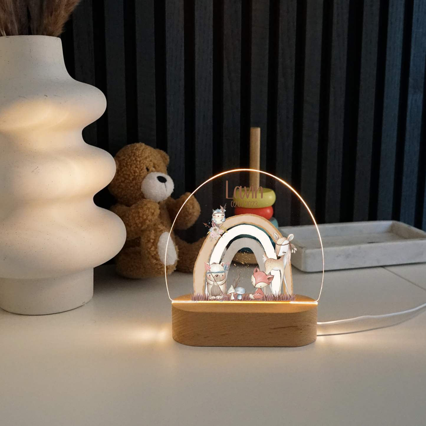 Personalized Night Lamp LED - Forest Friends