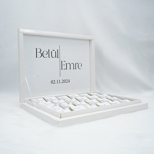 Schokobox Personalisiert - White Pearls