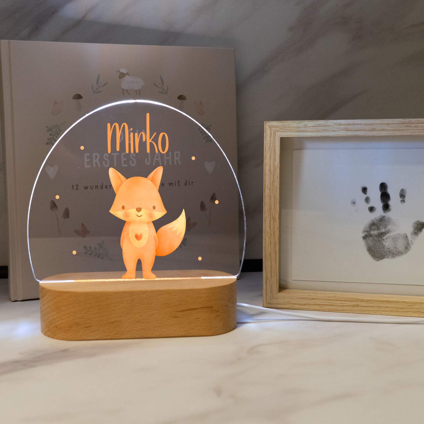 Personalisierte Nachtlampe LED - Fuchs
