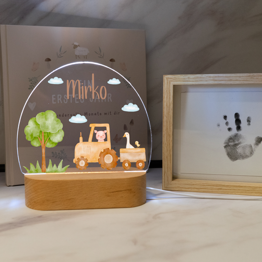 Personalisierte Nachtlampe LED - Bauernhof Farm