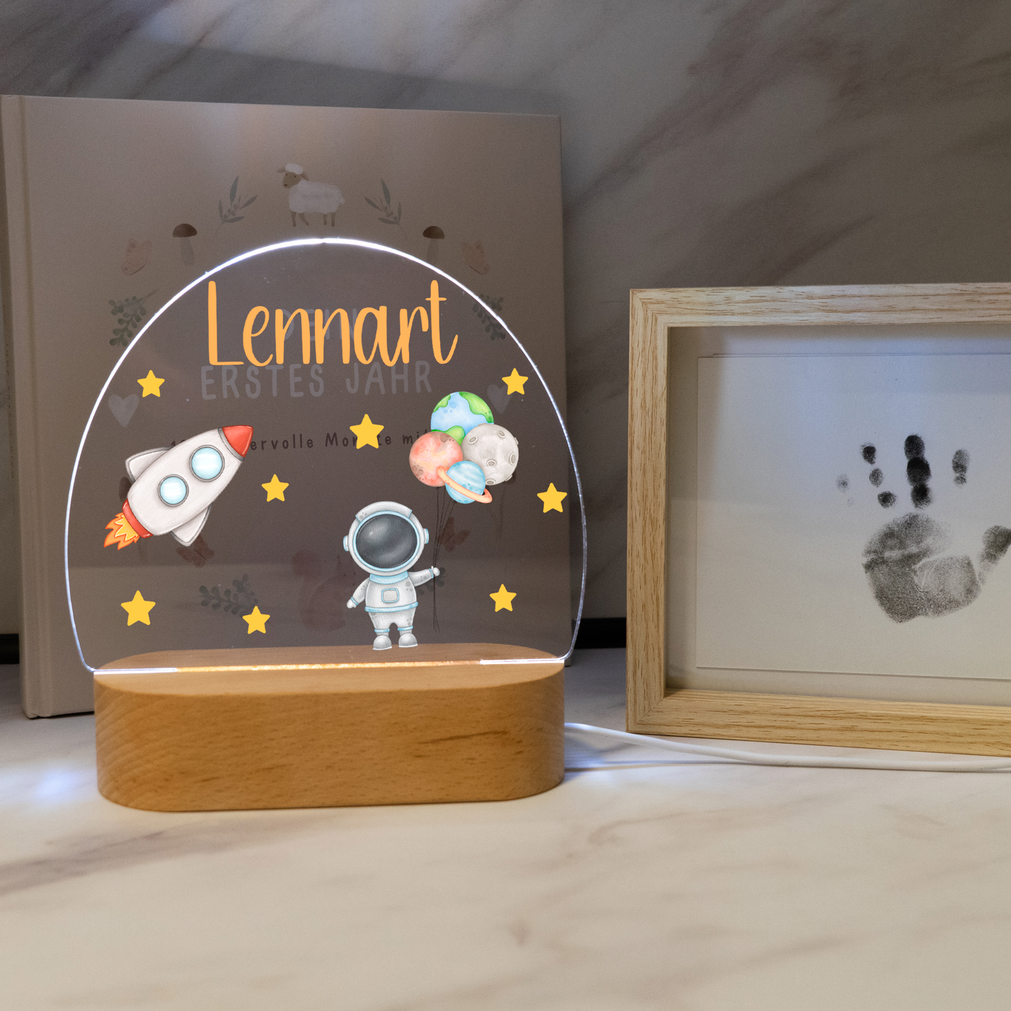 Personalisierte Nachtlampe LED - Astronaut