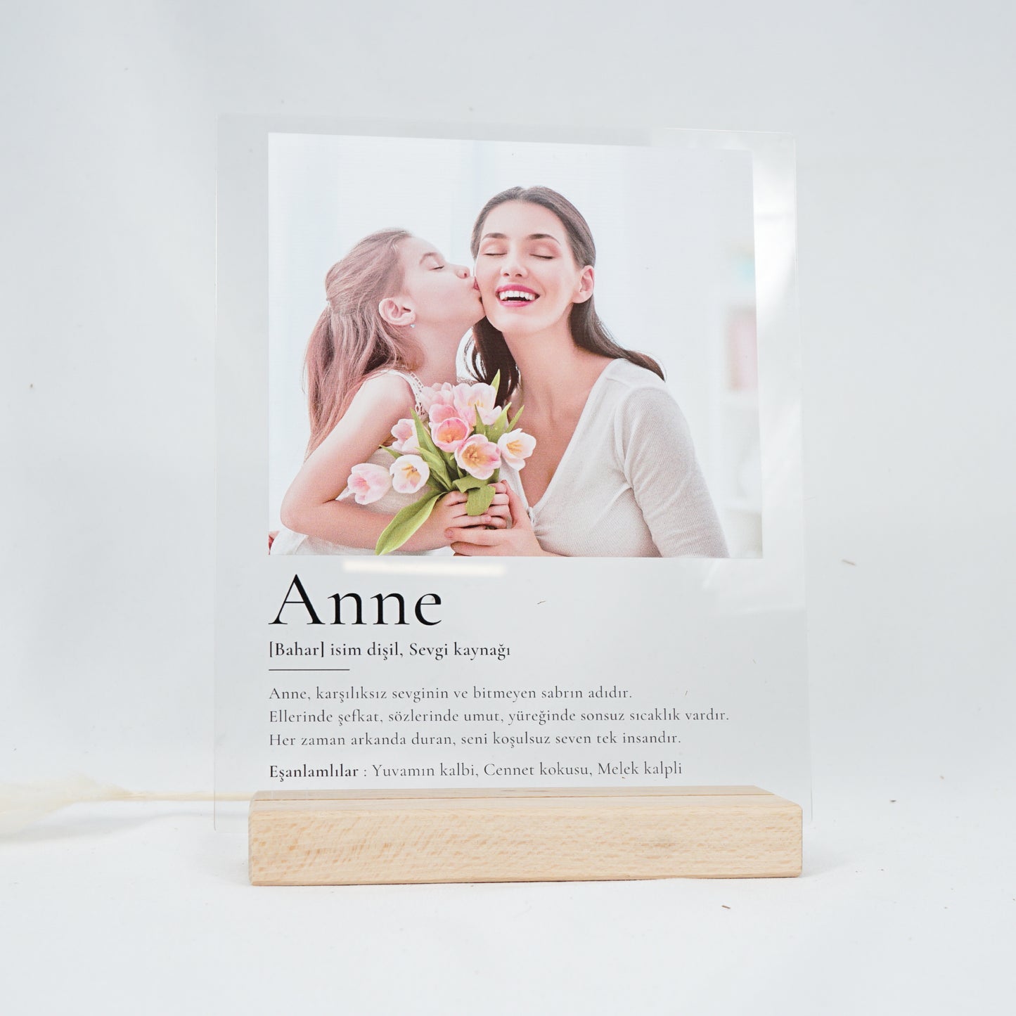 Personalisiertes Acrylschild mit Foto - Anne Definition