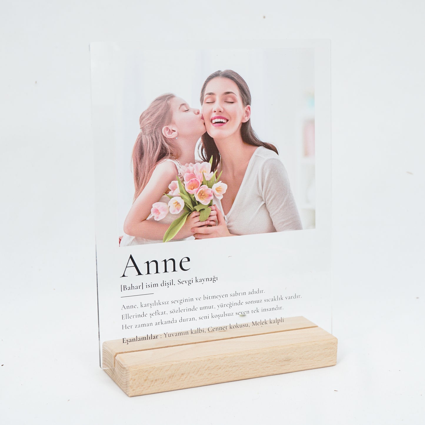 Personalisiertes Acrylschild mit Foto - Anne Definition