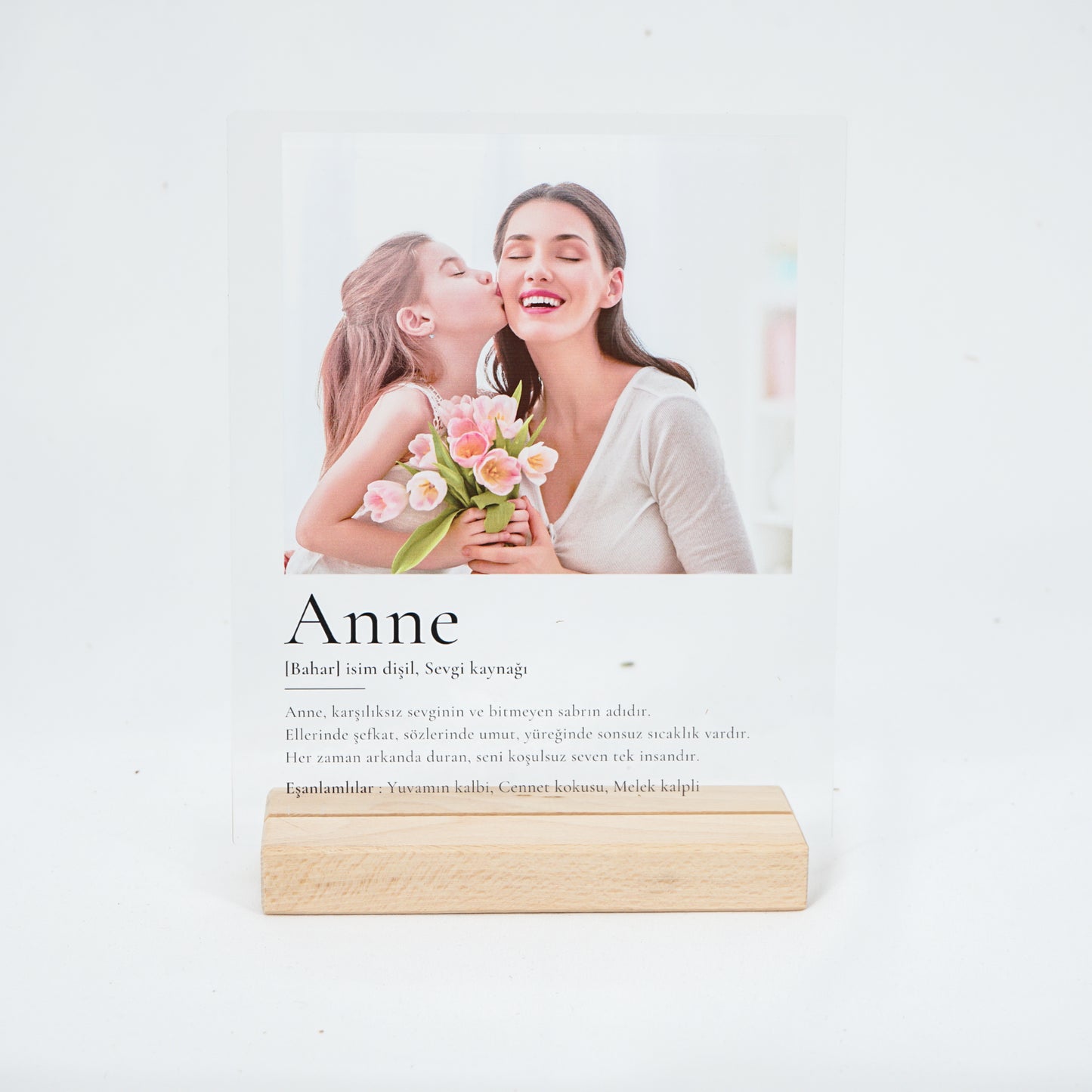 Personalisiertes Acrylschild mit Foto - Anne Definition