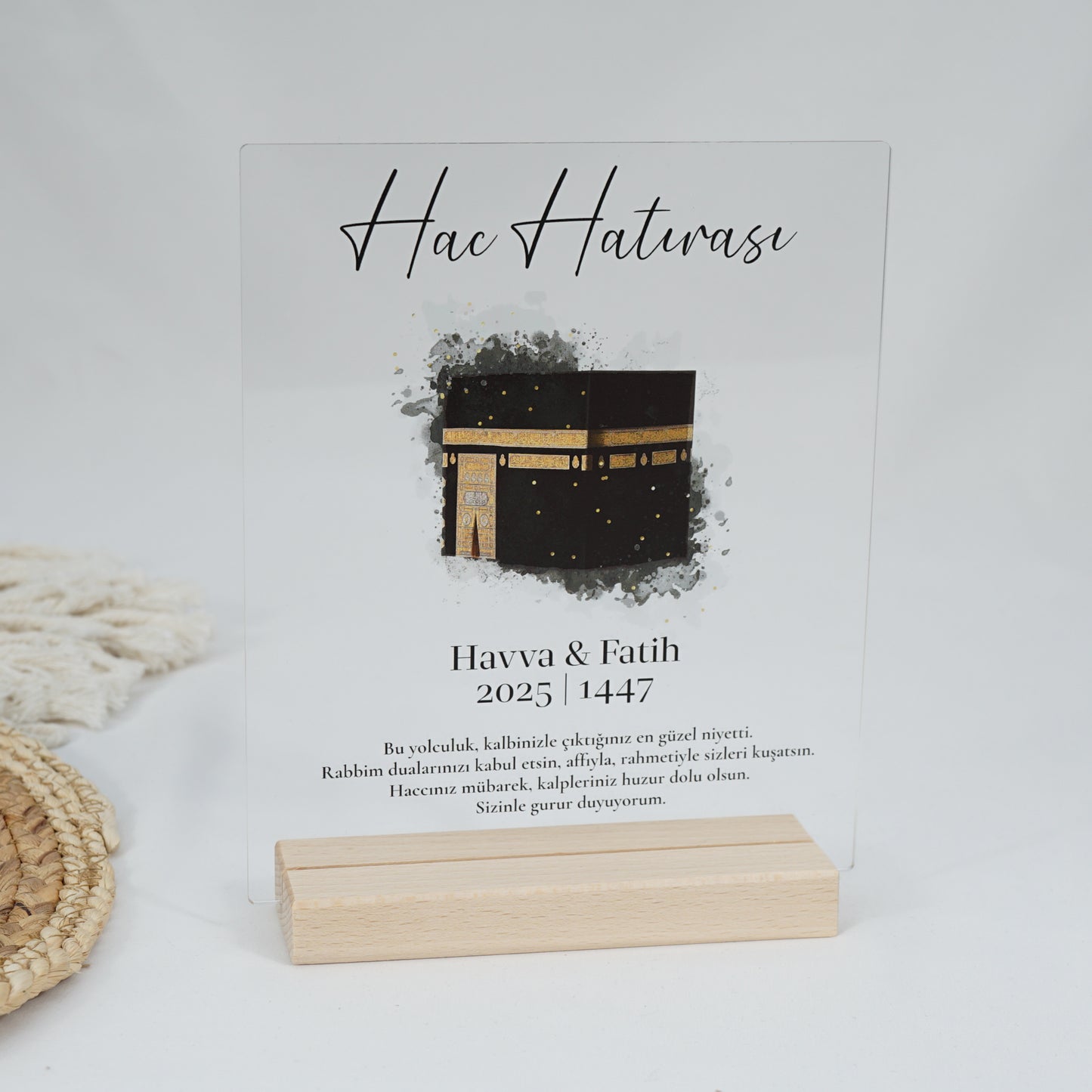 Personalisiertes Acrylglas zur Hajj