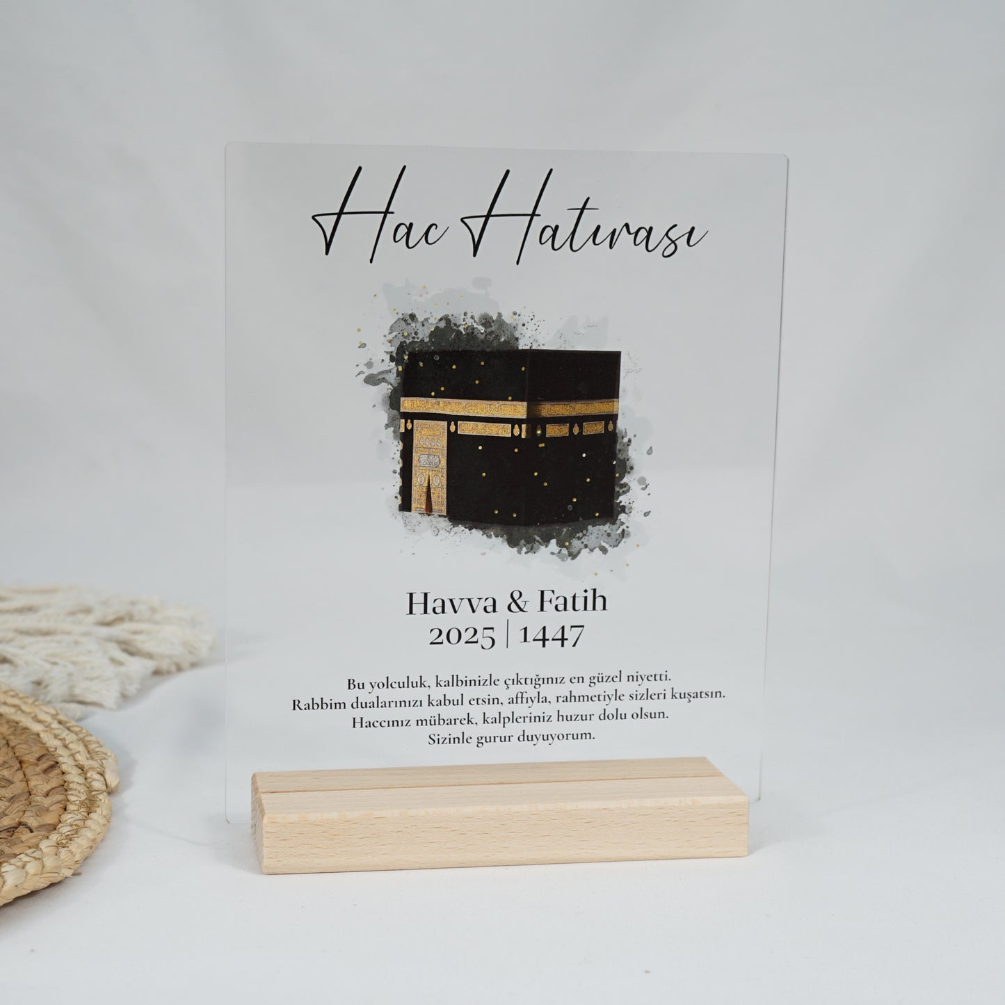 Personalisiertes Acrylglas zur Hajj