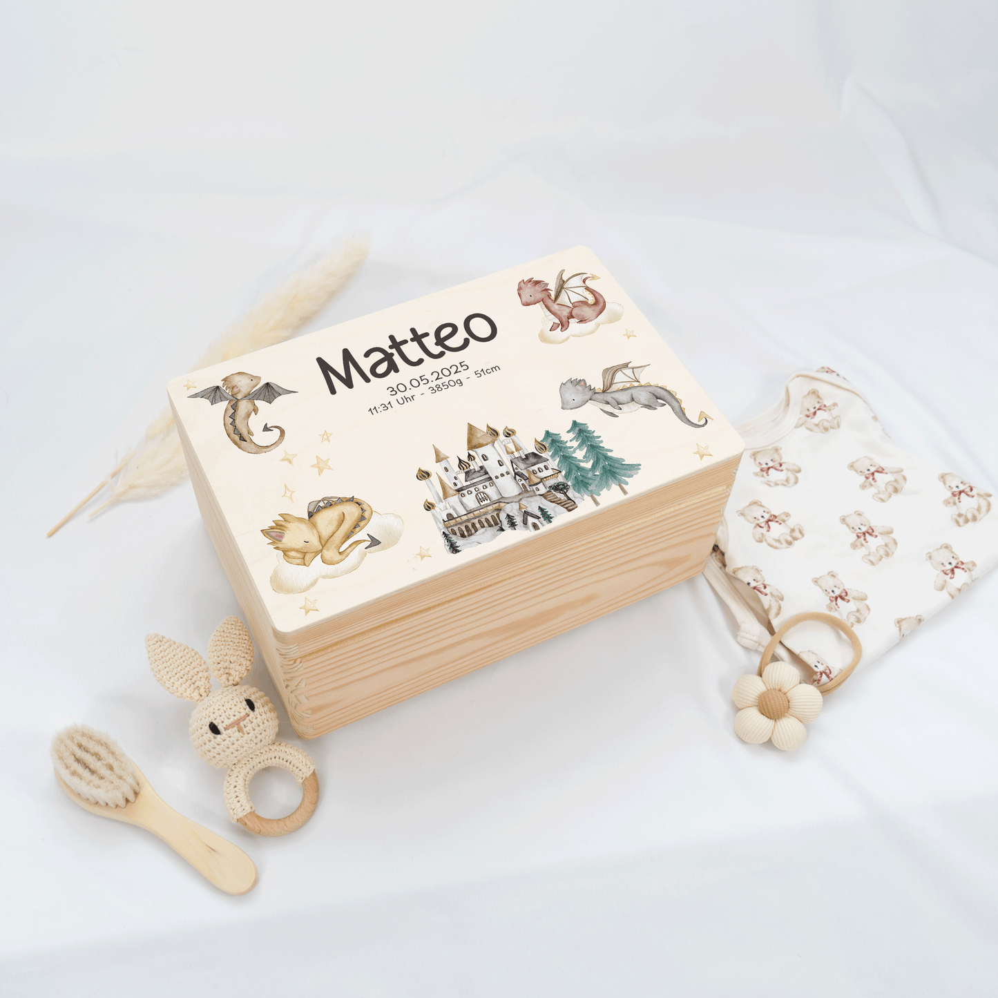 Personalized Memory Box - Baby Lion