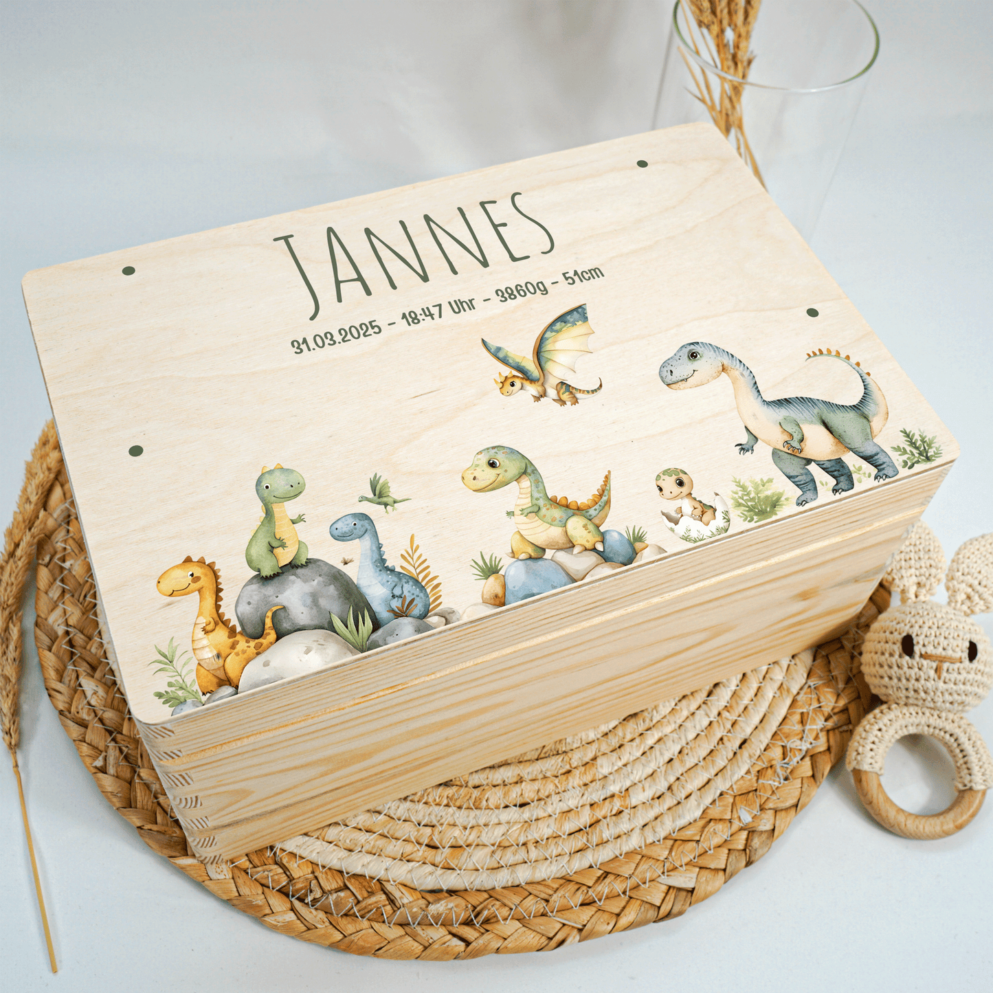 Personalized Memory Box - Baby Lion
