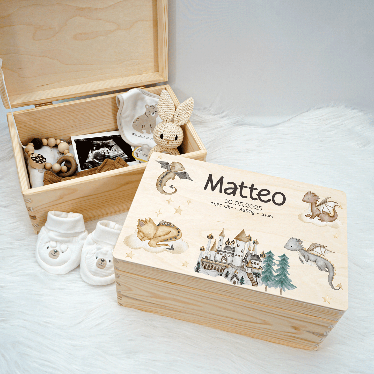 Personalized Memory Box - Baby Lion