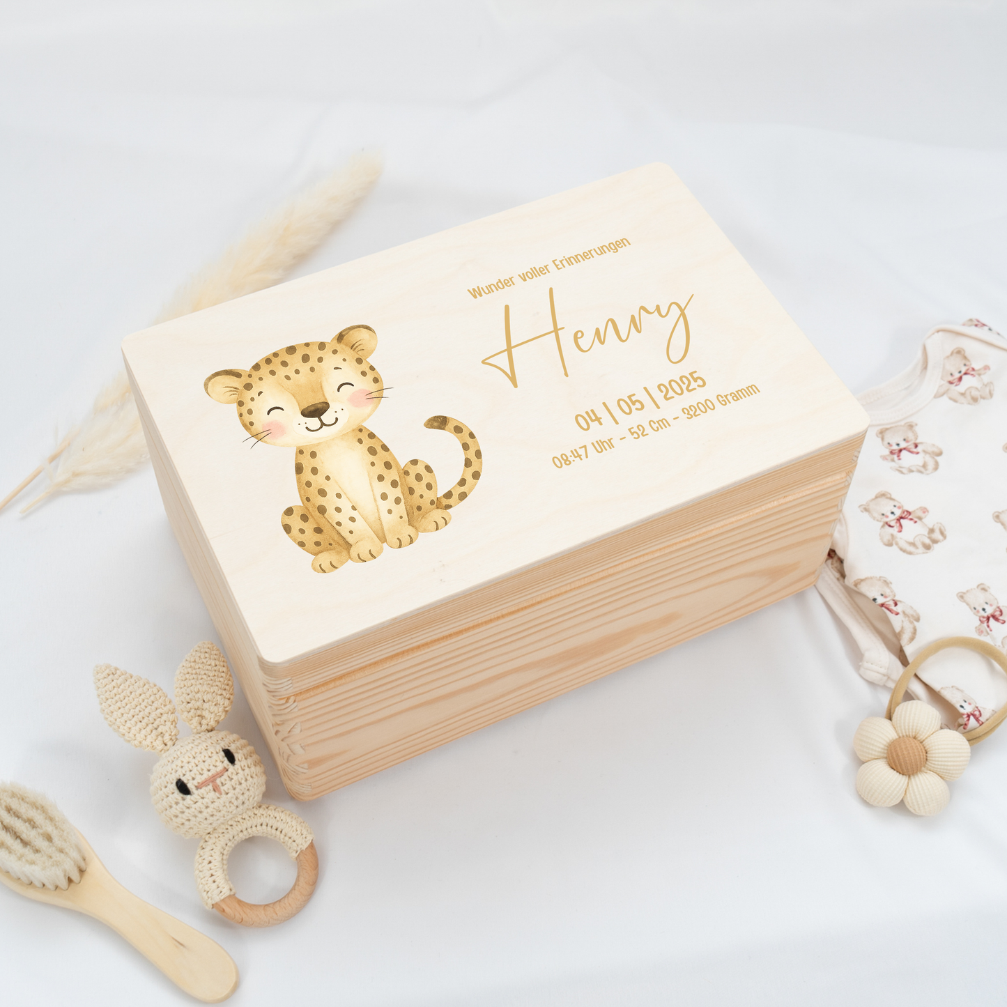 Personalized Memory Box - Baby Lion