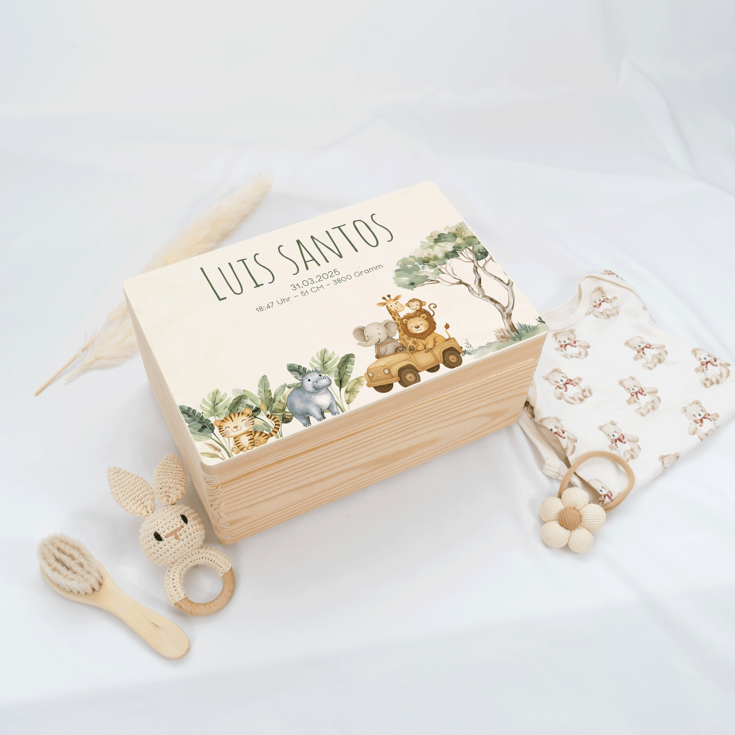 Personalized Memory Box - Baby Lion