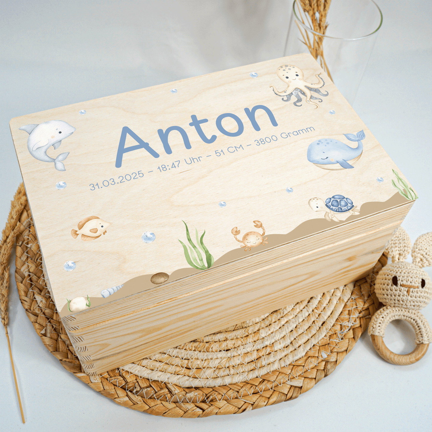Personalized Memory Box - Baby Lion