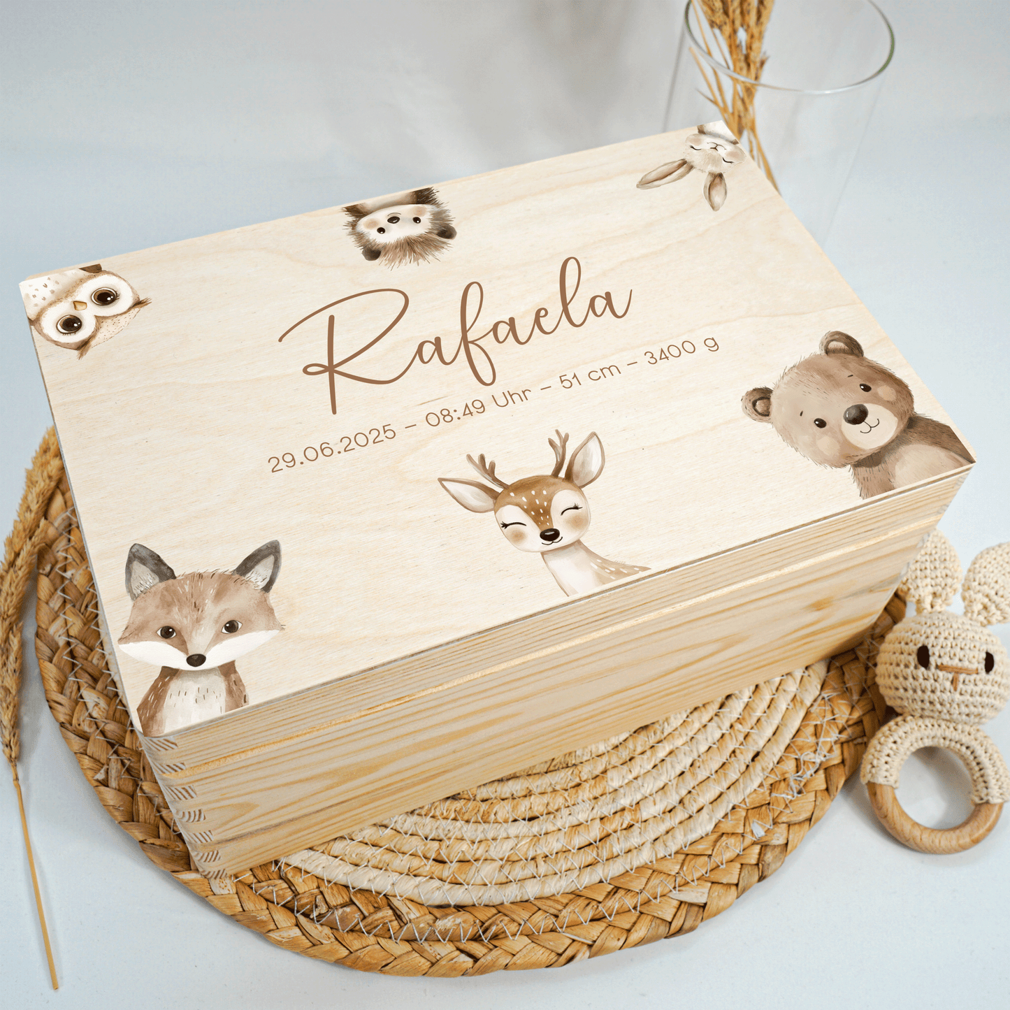 Personalized Memory Box - Baby Lion