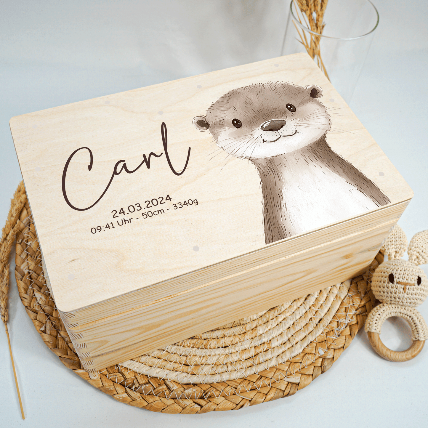 Personalized Memory Box - Baby Lion