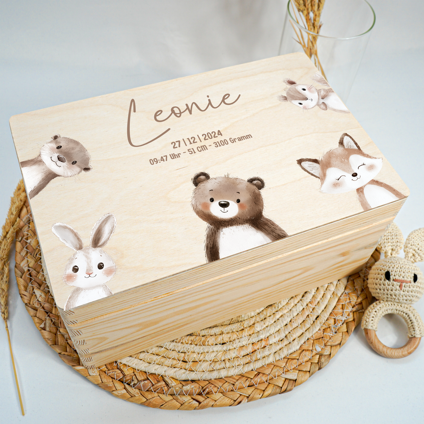 Personalized Memory Box - Baby Lion