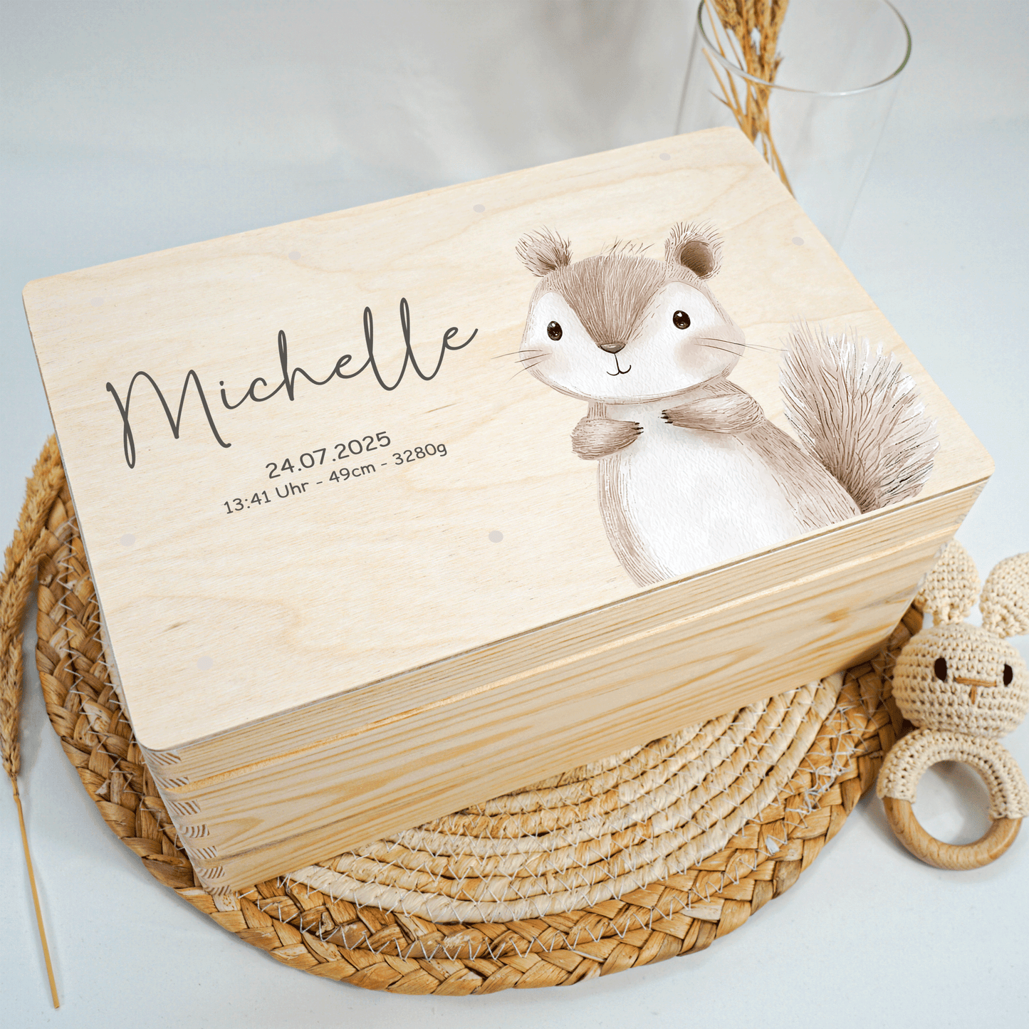 Personalized Memory Box - Baby Lion