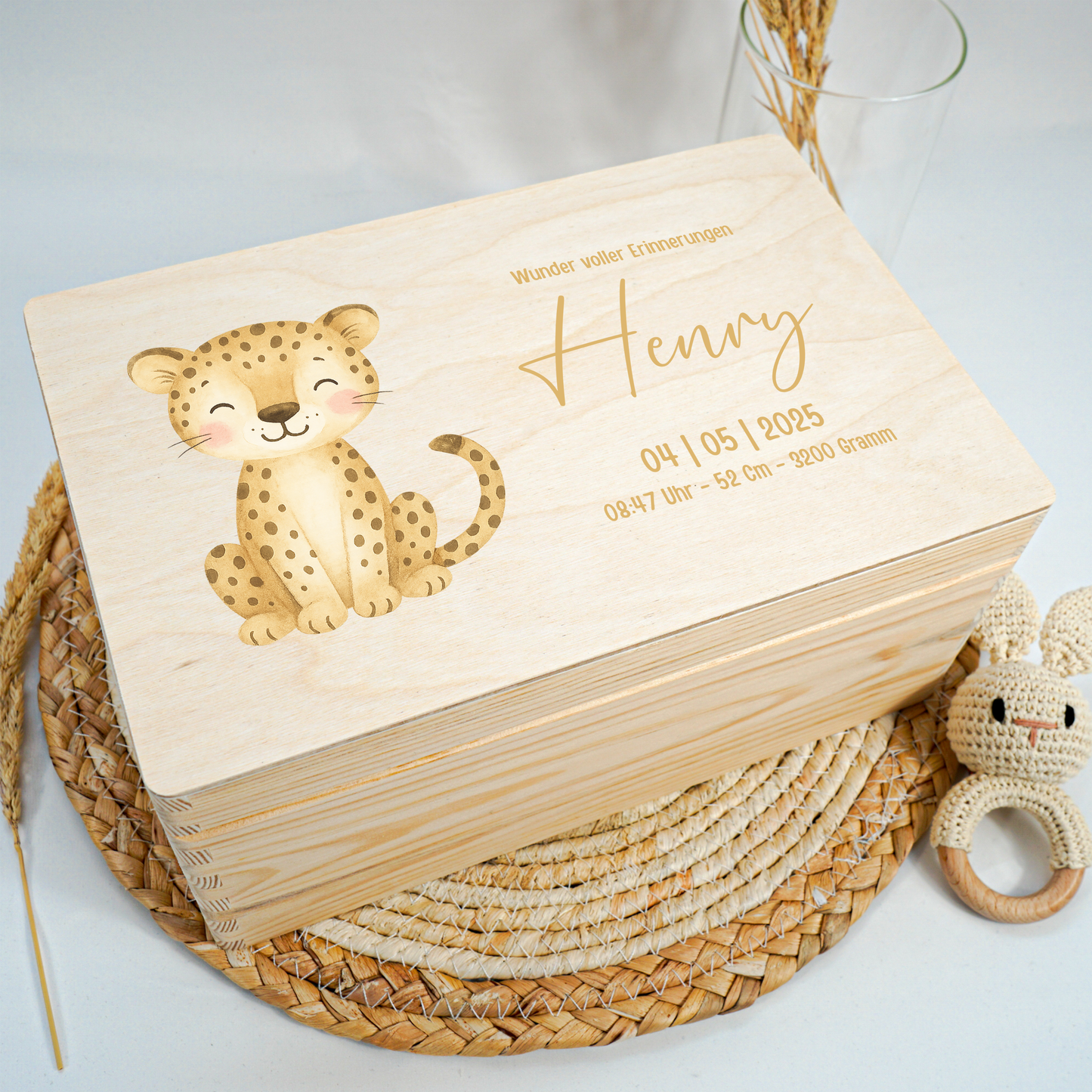 Personalized Memory Box - Baby Lion