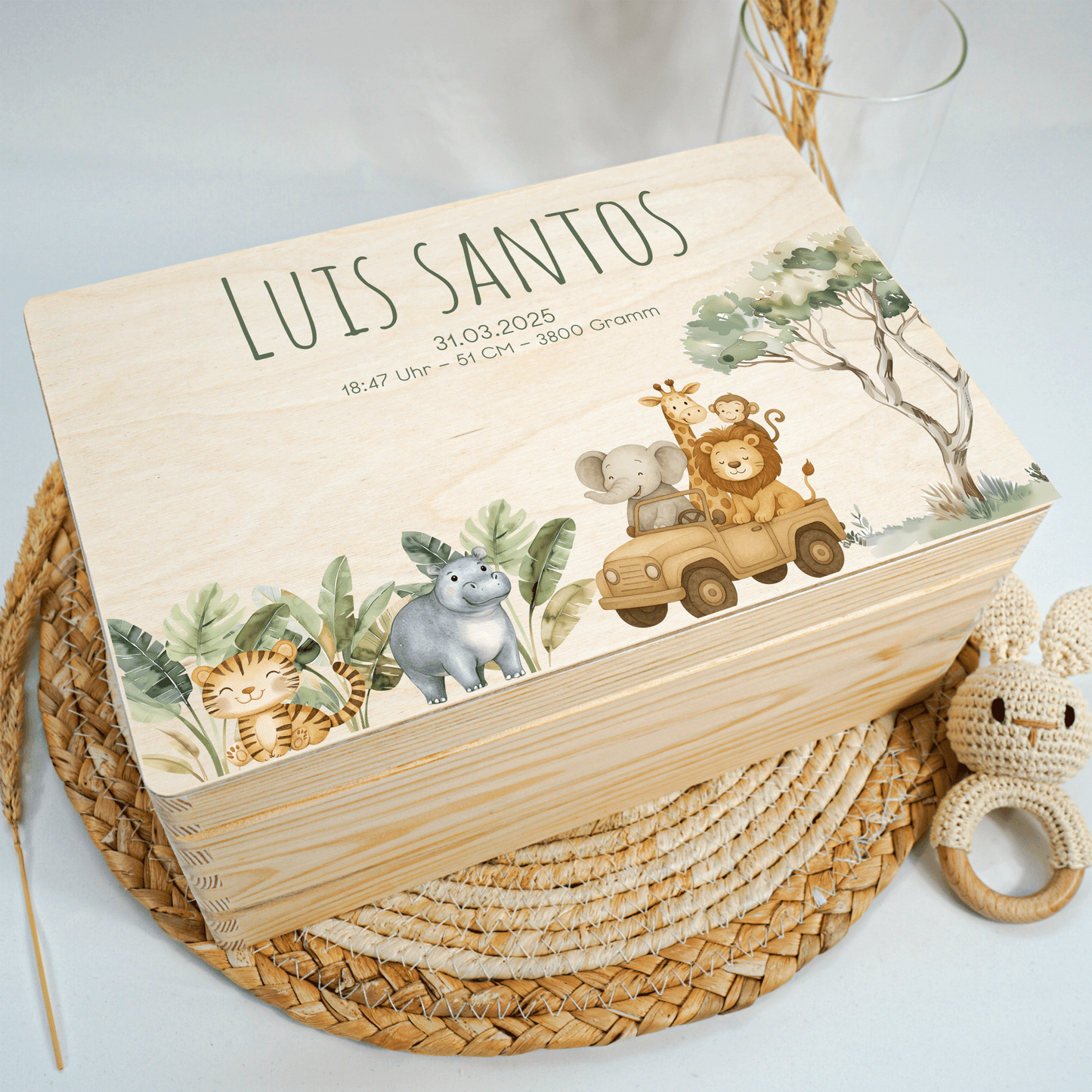 Personalized Memory Box - Baby Lion
