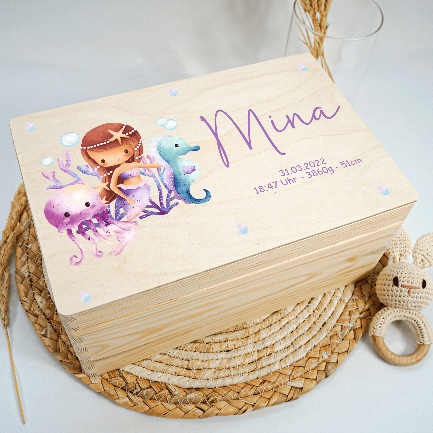 Personalized Memory Box - Baby Lion